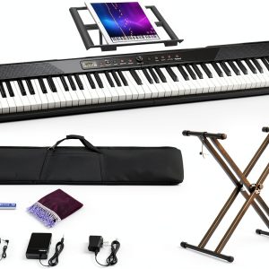 Weighted Digital Piano 88 Keys Black Model 883-0