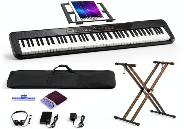 Weighted Digital Piano 88 Keys Black Model 883-0