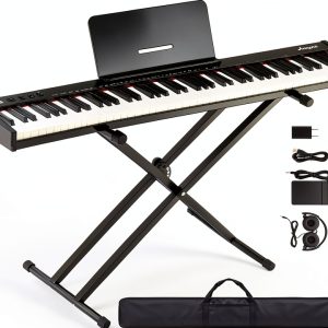 MilleLoom 88 Keys Portable Electric Piano Keyboard-0