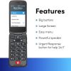 Lively Jitterbug Flip2 Android Flip Phone Red-2